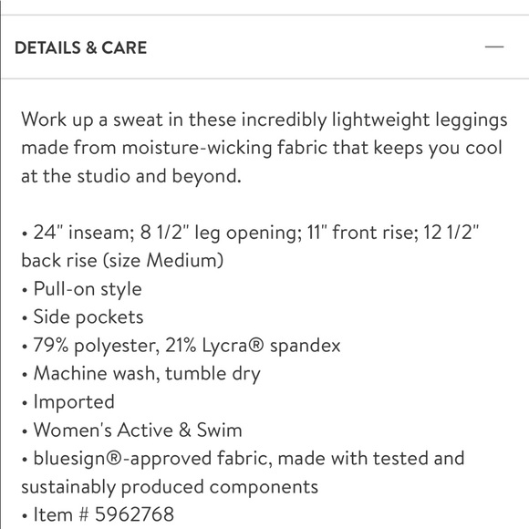 Zella High Waist Studio Lite Pocket 7/8 Leggings - Picture 5 of 6